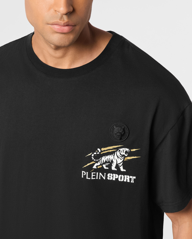 Luźny t-shirt Tiger Scratch - Image #3