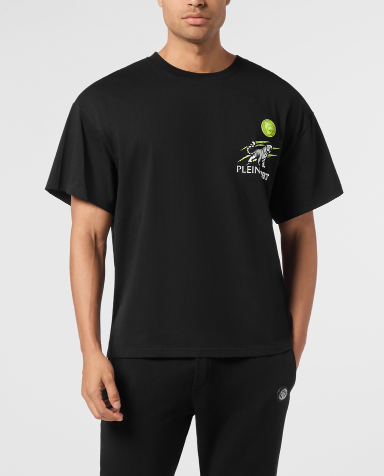 Bawełniany t-shirt Tiger Scratch