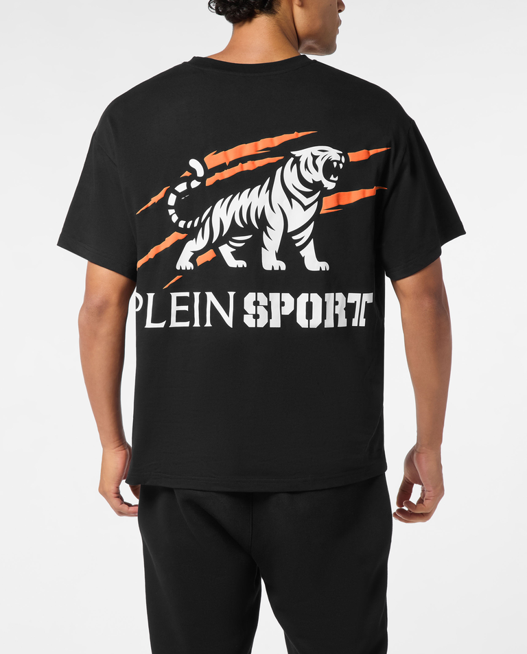 Czarny t-shirt Tiger Scratch