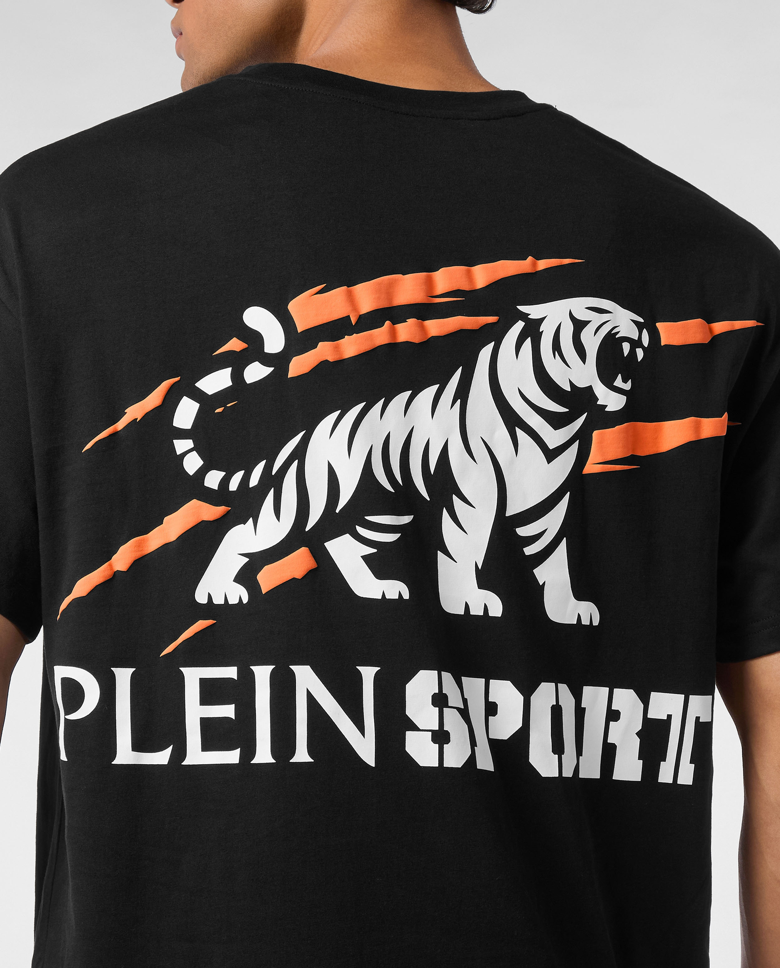 Czarny t-shirt Tiger Scratch - Image #3