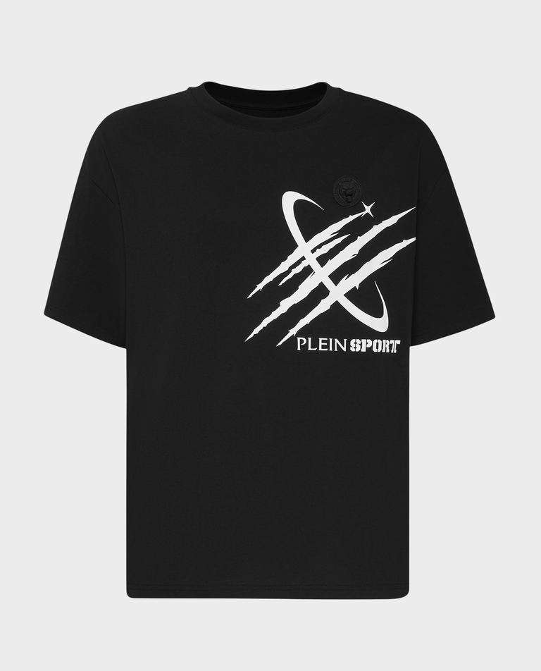 Czarny t-shirt o luźnym kroju Mercury Scratch