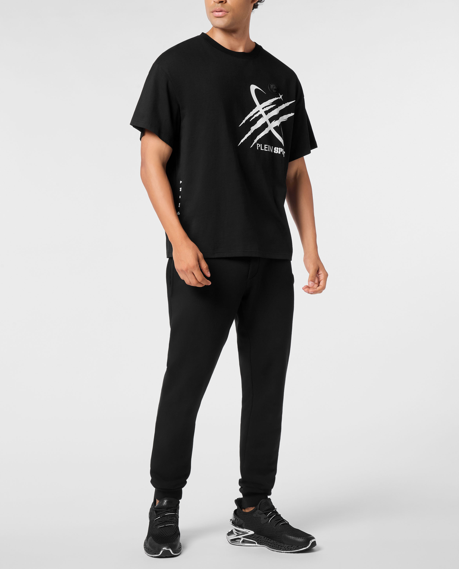 Czarny t-shirt o luźnym kroju Mercury Scratch - Image #2