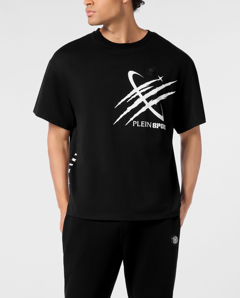 Czarny t-shirt o luźnym kroju Mercury Scratch