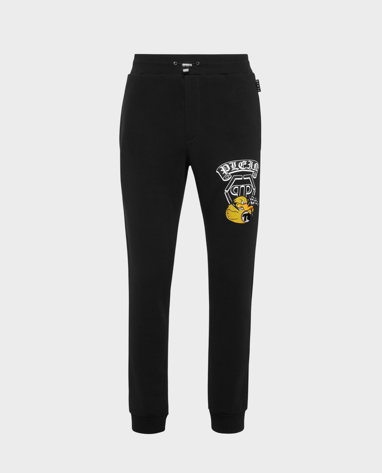 Czarne spodnie dresowe Gothic Duck