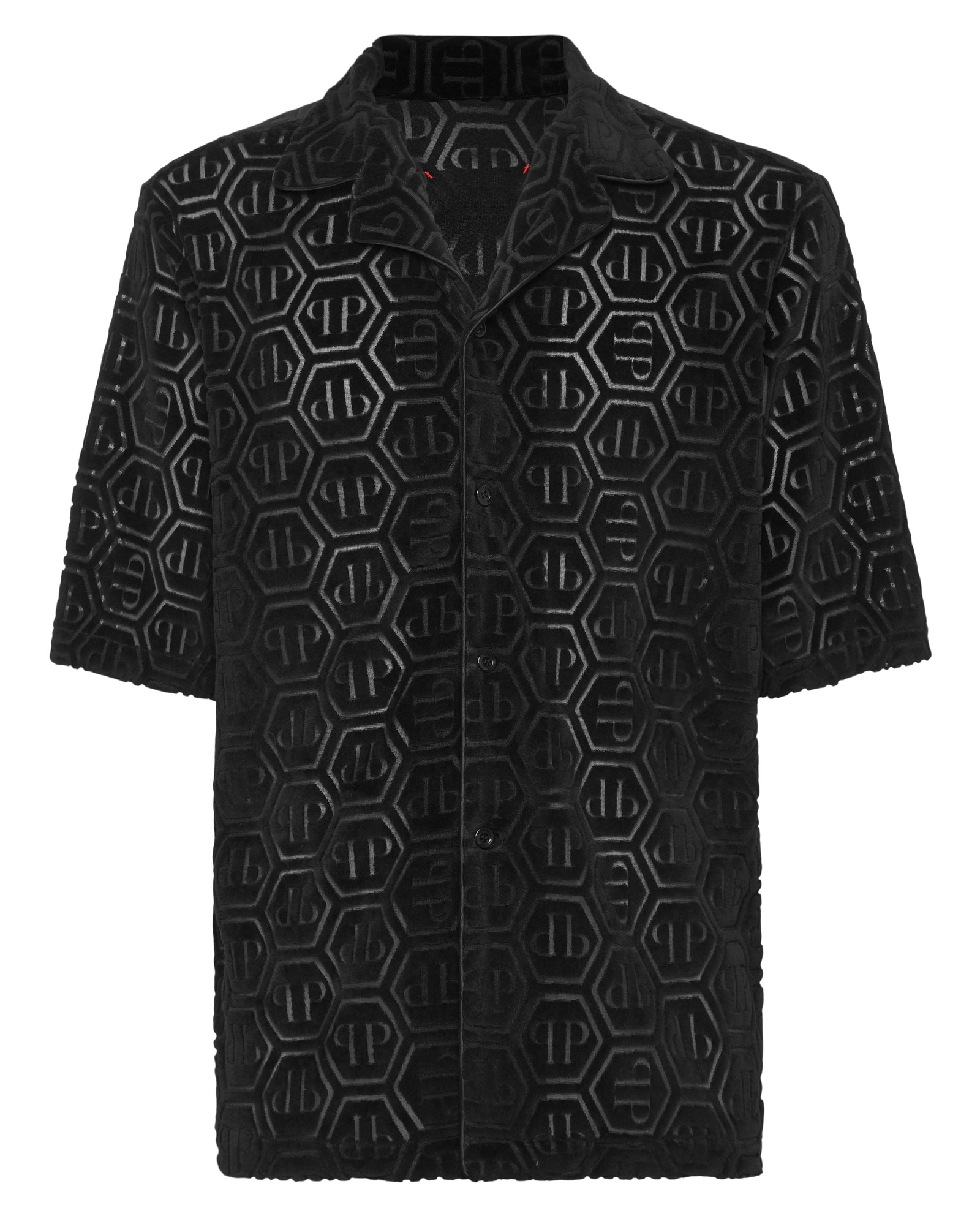 Czarna koszula Jacquard Monogram - Image #1