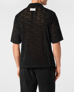 Czarna koszula Jacquard Monogram - Image #2