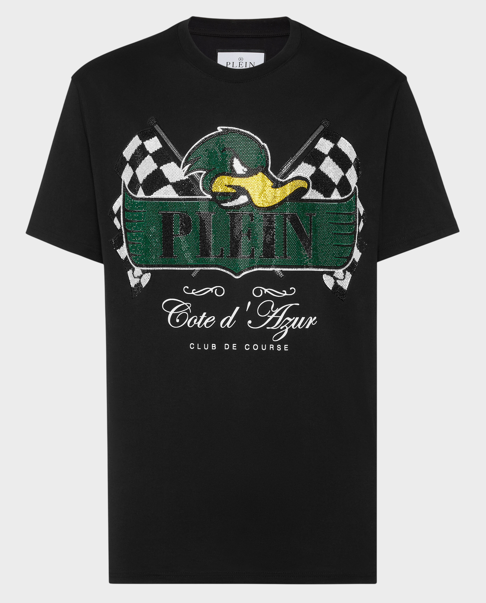 Czarny T-shirt z motywem - Image #0