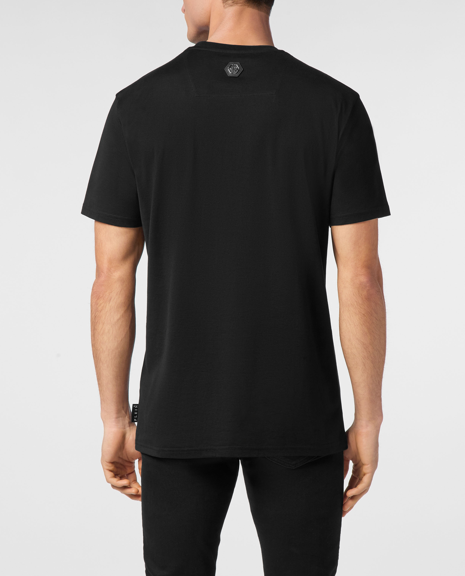 Czarny T-shirt z motywem - Image #1