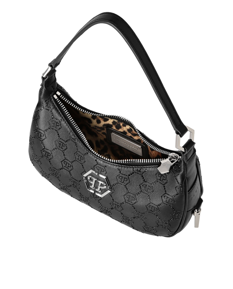 Czarna torebka Monogram Strass - Image #3
