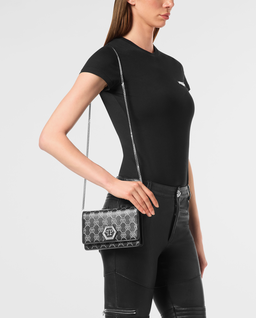 Czarna torebka Monogram Strass - Image #1
