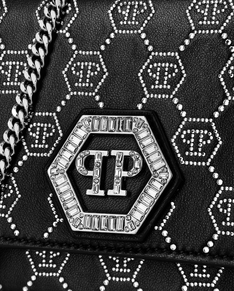 Czarna torebka Monogram Strass - Image #4