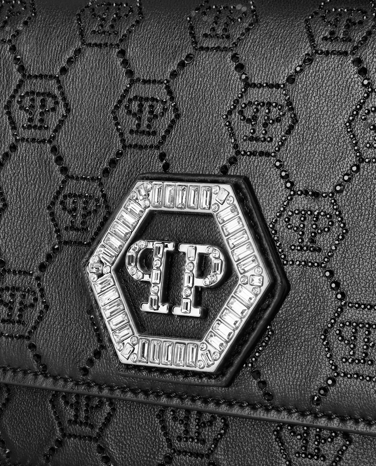 Czarna torebka z klapą - Image #4