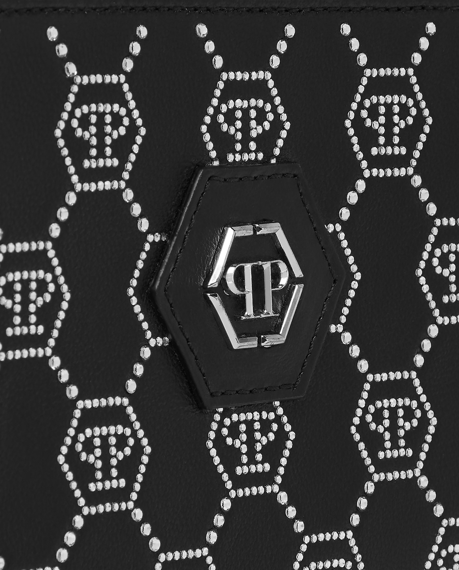 Czarny portfel Monogram Strass - Image #2