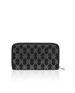 Czarny portfel Monogram Strass - Image #3