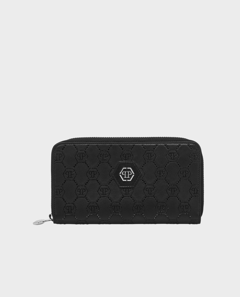 Czarny portfel Monogram Strass - Image #0