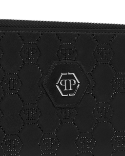Czarny portfel Monogram Strass - Image #2