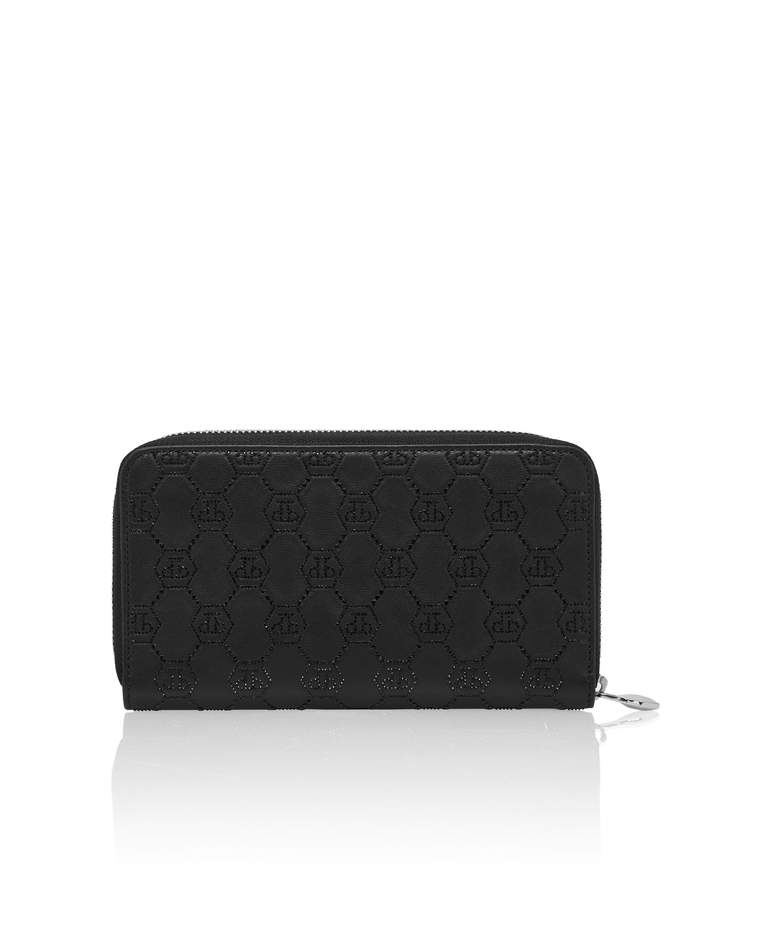 Czarny portfel Monogram Strass - Image #3