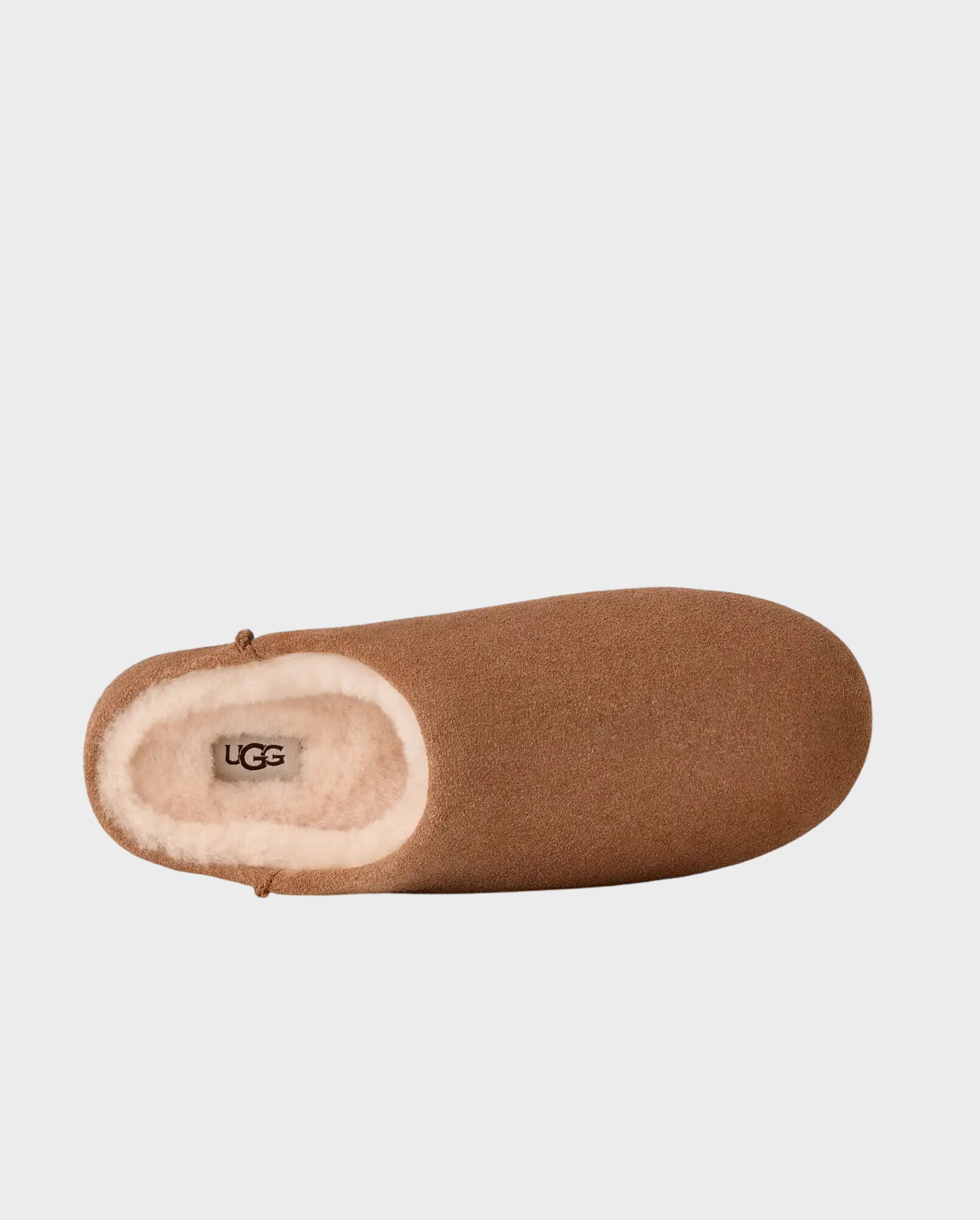 Zamszowe brązowe mule Elea Slip-On z logo - Image #4