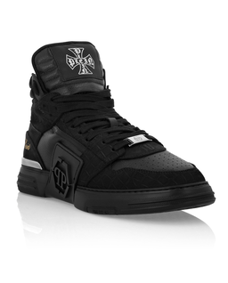 Wysokie czarne sneakersy Mid Top - Image #1