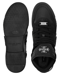Wysokie czarne sneakersy Mid Top - Image #2