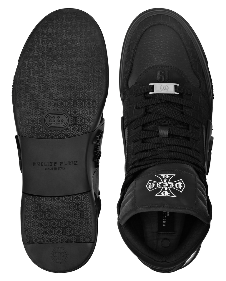 Wysokie czarne sneakersy Mid Top - Image #2