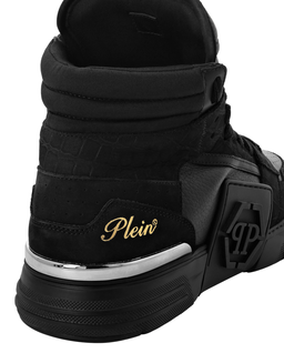 Wysokie czarne sneakersy Mid Top - Image #3