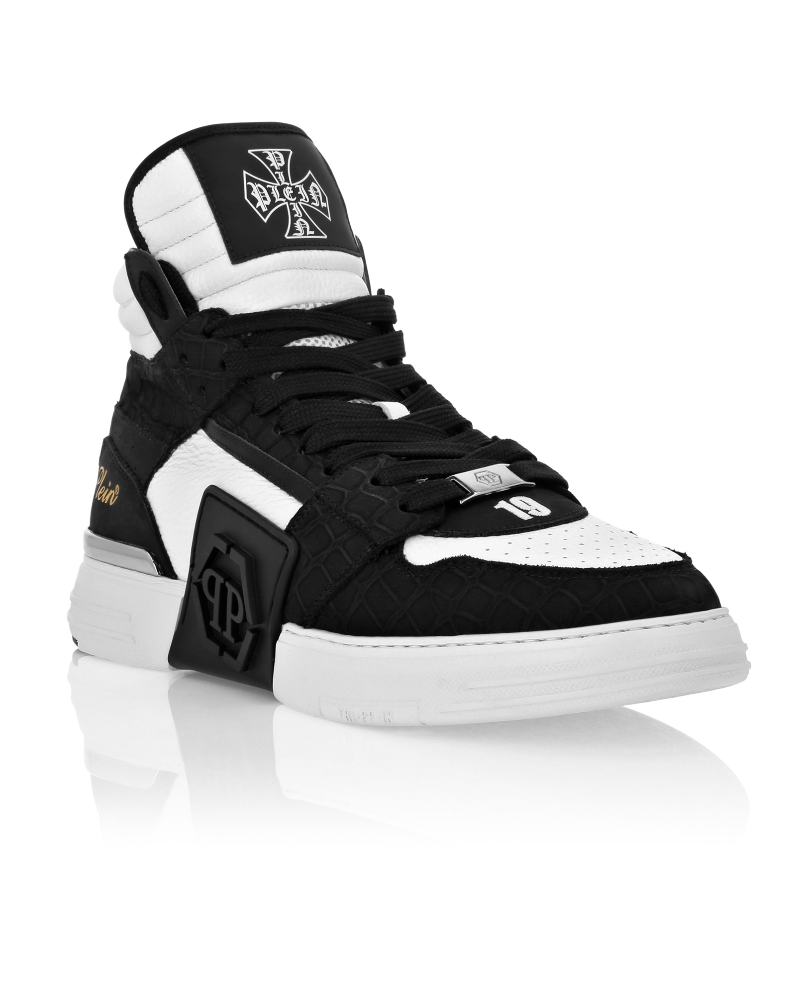 Wysokie czarne sneakersy Mid Top - Image #1