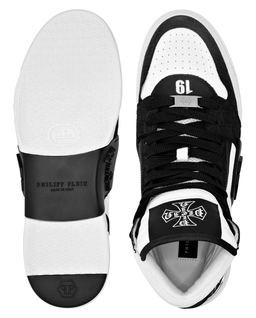 Wysokie czarne sneakersy Mid Top - Image #2