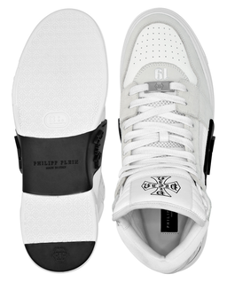 Wysokie białe sneakersy Mid Top - Image #2