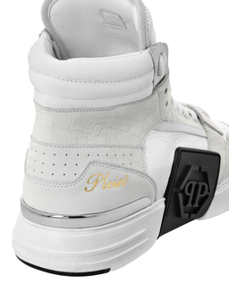 Wysokie białe sneakersy Mid Top - Image #3