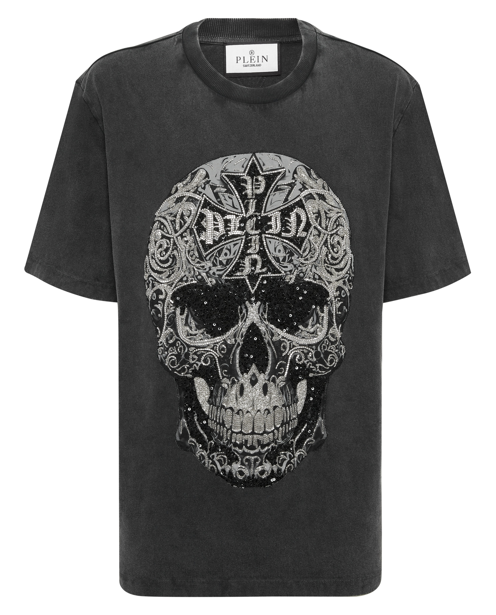 Luźna koszulka Baroque Skull - Image #1