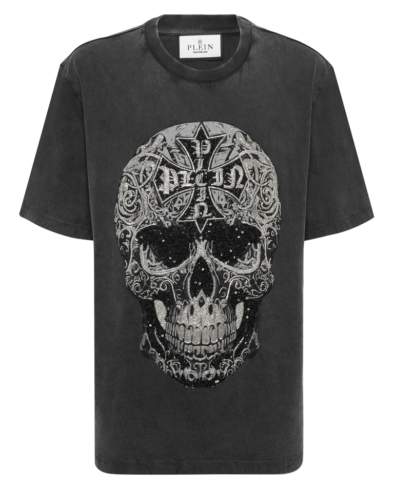 Luźna koszulka Baroque Skull