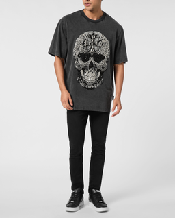 Luźna koszulka Baroque Skull - Image #2