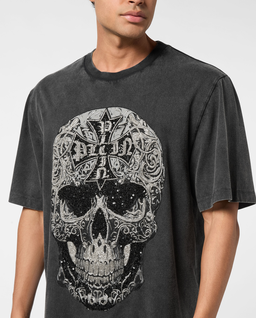 Luźna koszulka Baroque Skull - Image #4