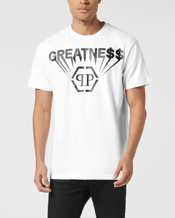 Koszulka z kontrastowym napisem Greatness - Image #0