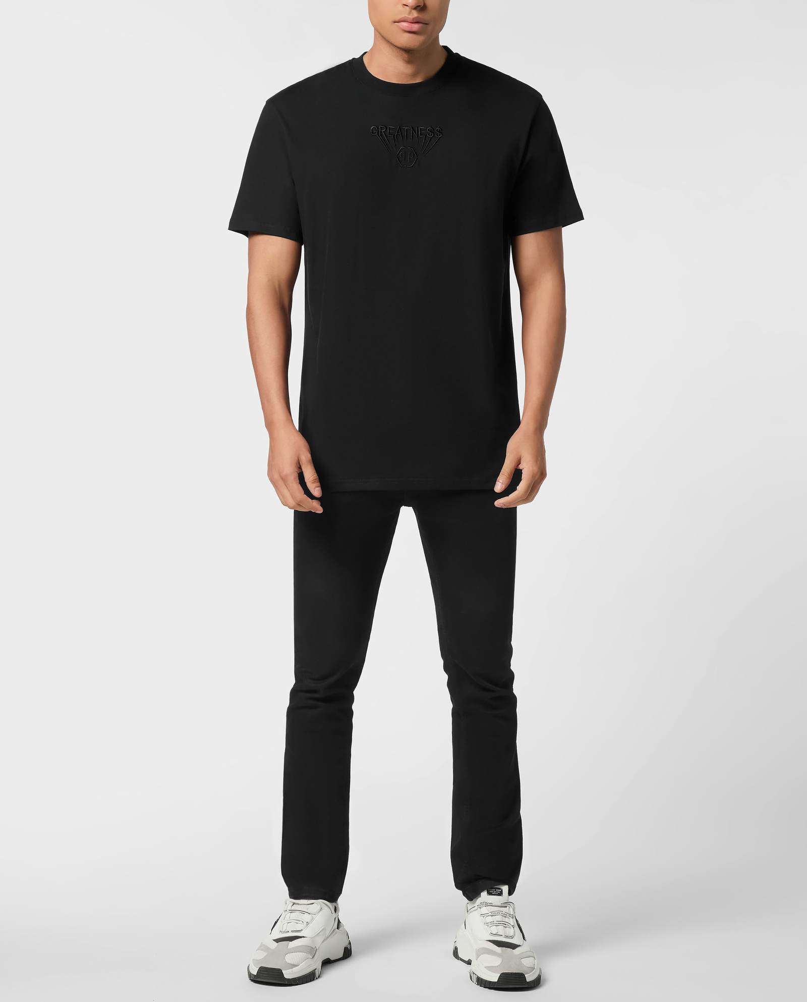 Czarna koszulka z napisem Greatness - Image #3