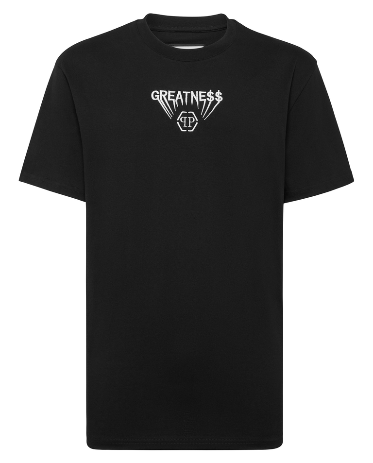 Czarna koszulka z napisem Greatness