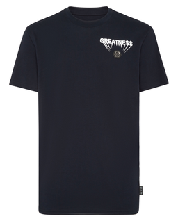 Granatowa koszulka z okrągłym dekoltem Greatness - Image #1