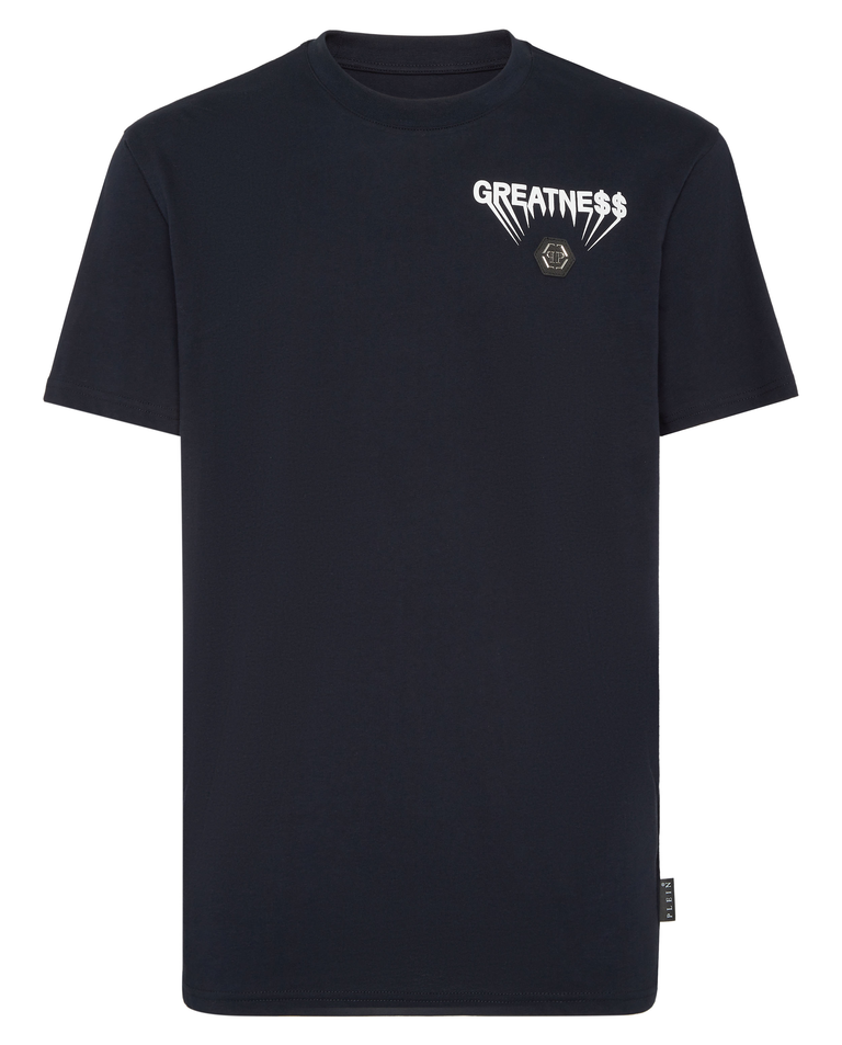 Granatowa koszulka z okrągłym dekoltem Greatness