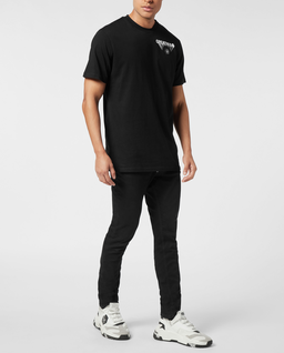 Czarna koszulka z okrągłym dekoltem Greatness - Image #3