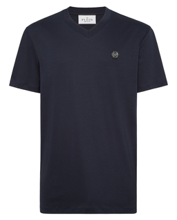 Granatowy t-shirt Hexagon - Image #1