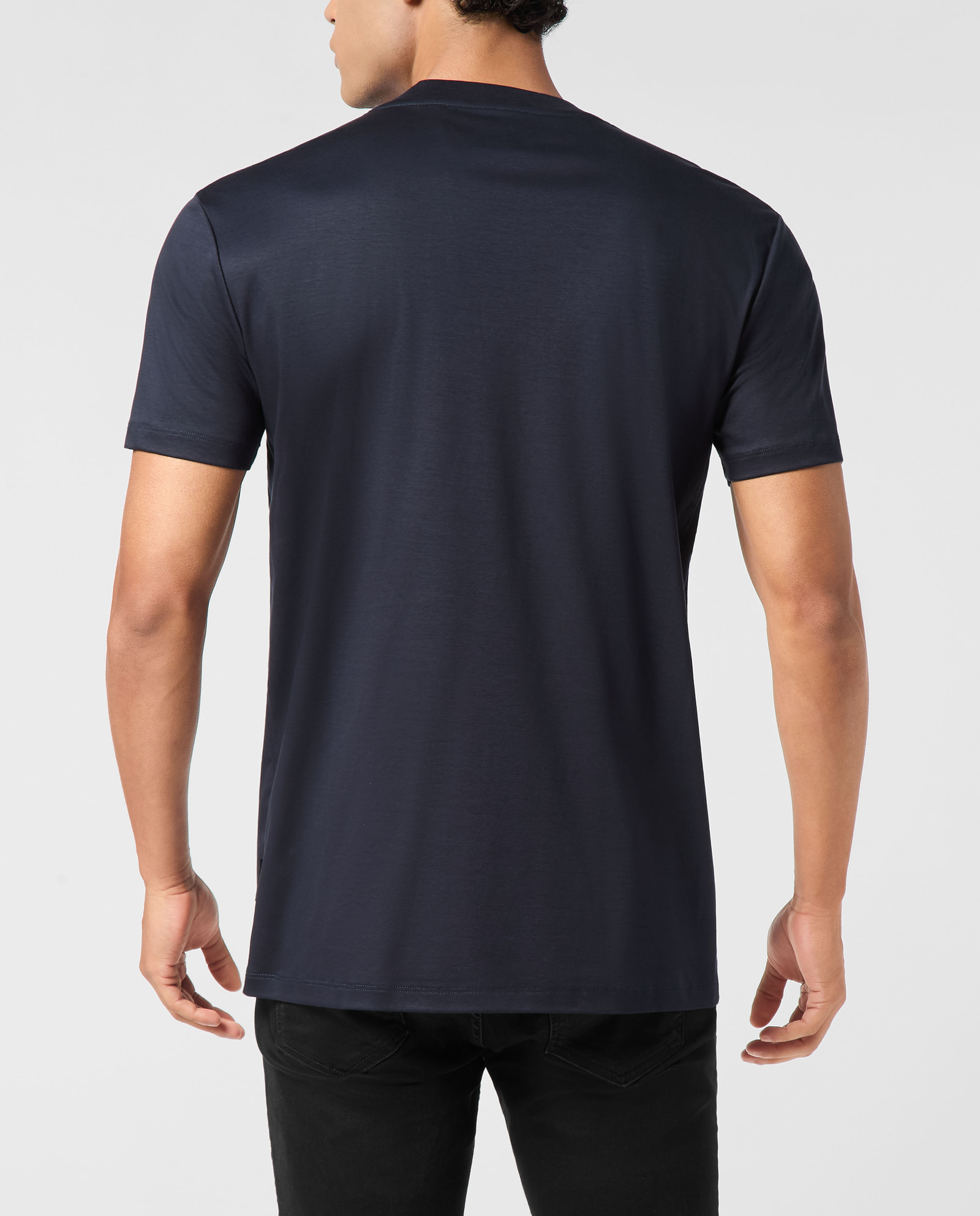 Granatowy t-shirt Hexagon - Image #3