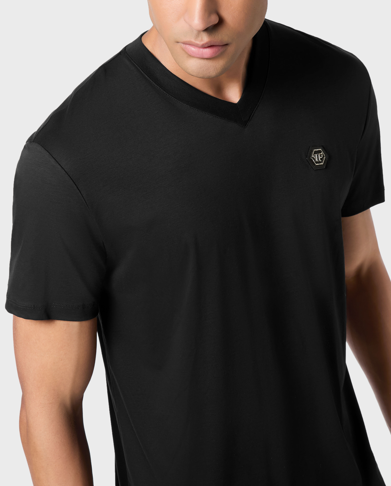 Czarny t-shirt Hexagon - Image #4