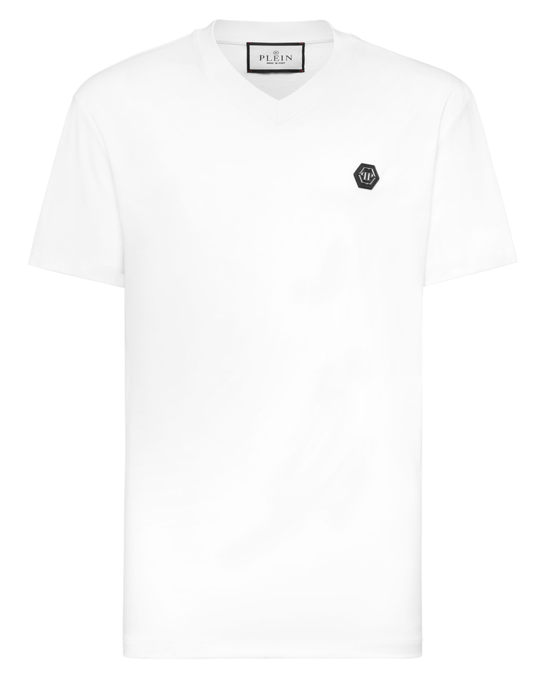 Biały t-shirt Hexagon