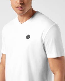 Biały t-shirt Hexagon - Image #4