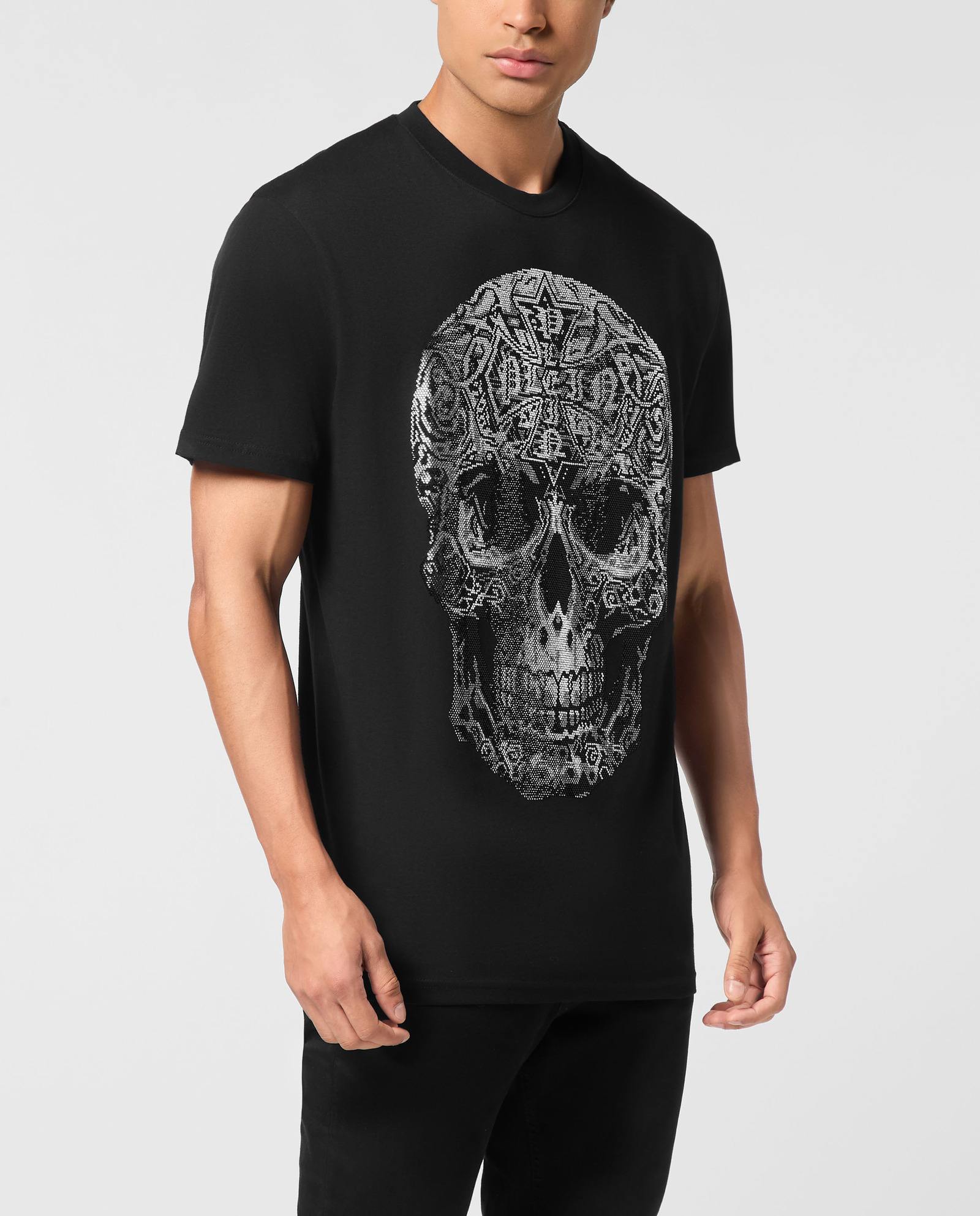 Czarna koszulka Gothic Skull - Image #0