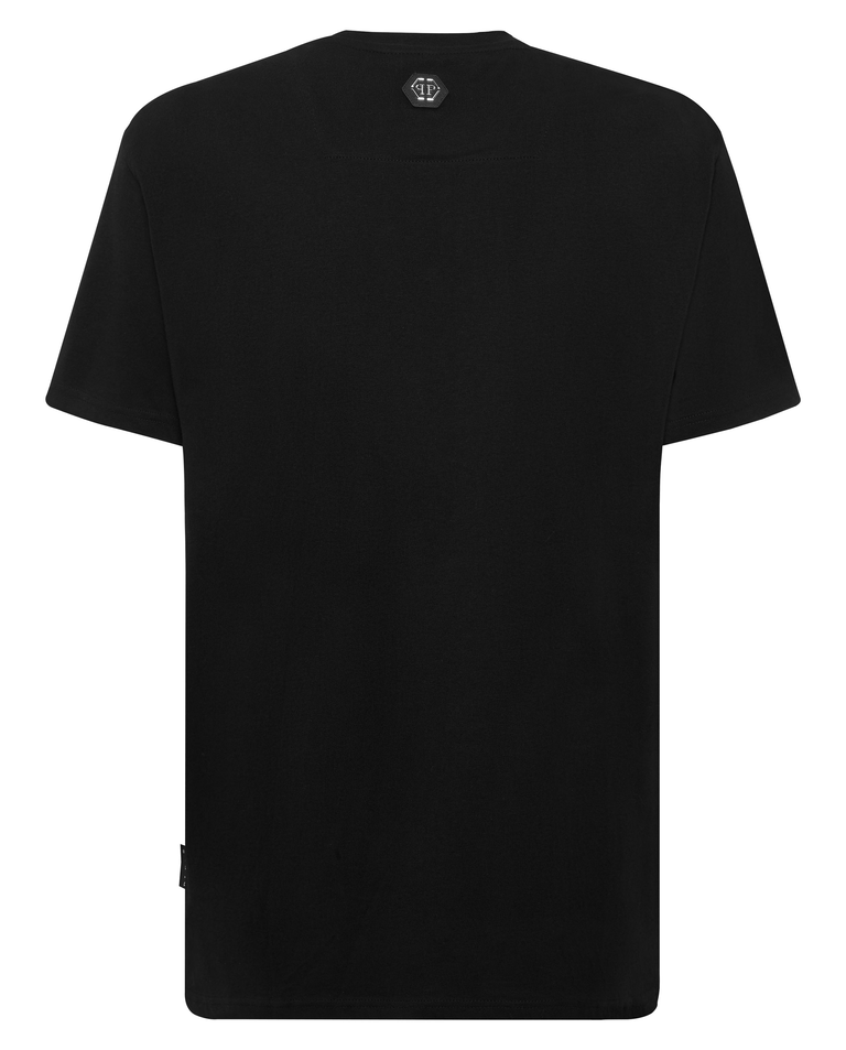 Czarny t-shirt z czaszką America - Image #5