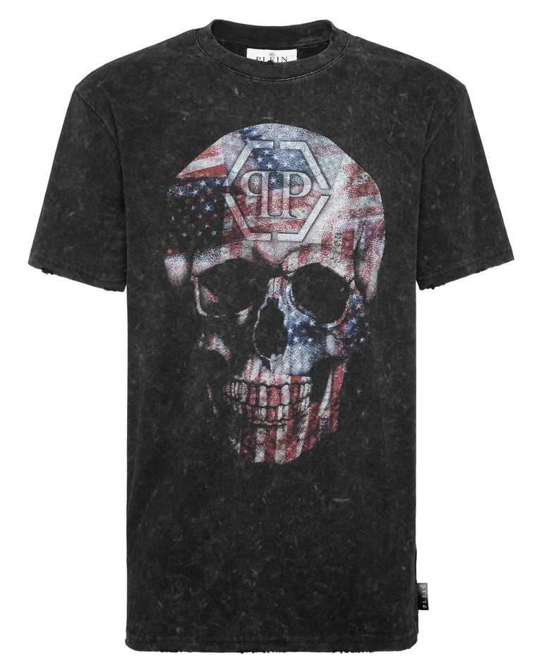 Czarny t-shirt Skull America - Image #4