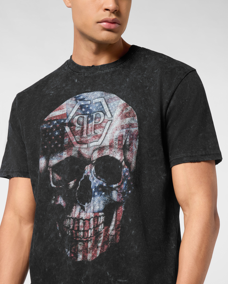 Czarny t-shirt Skull America - Image #3