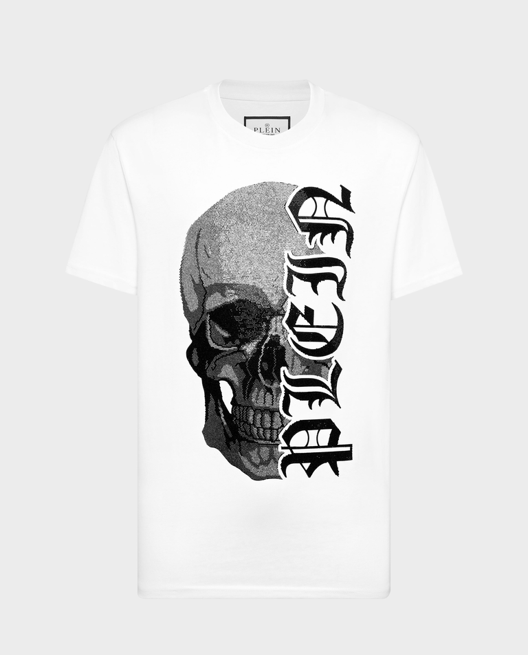 Biały t-shirt Gothic